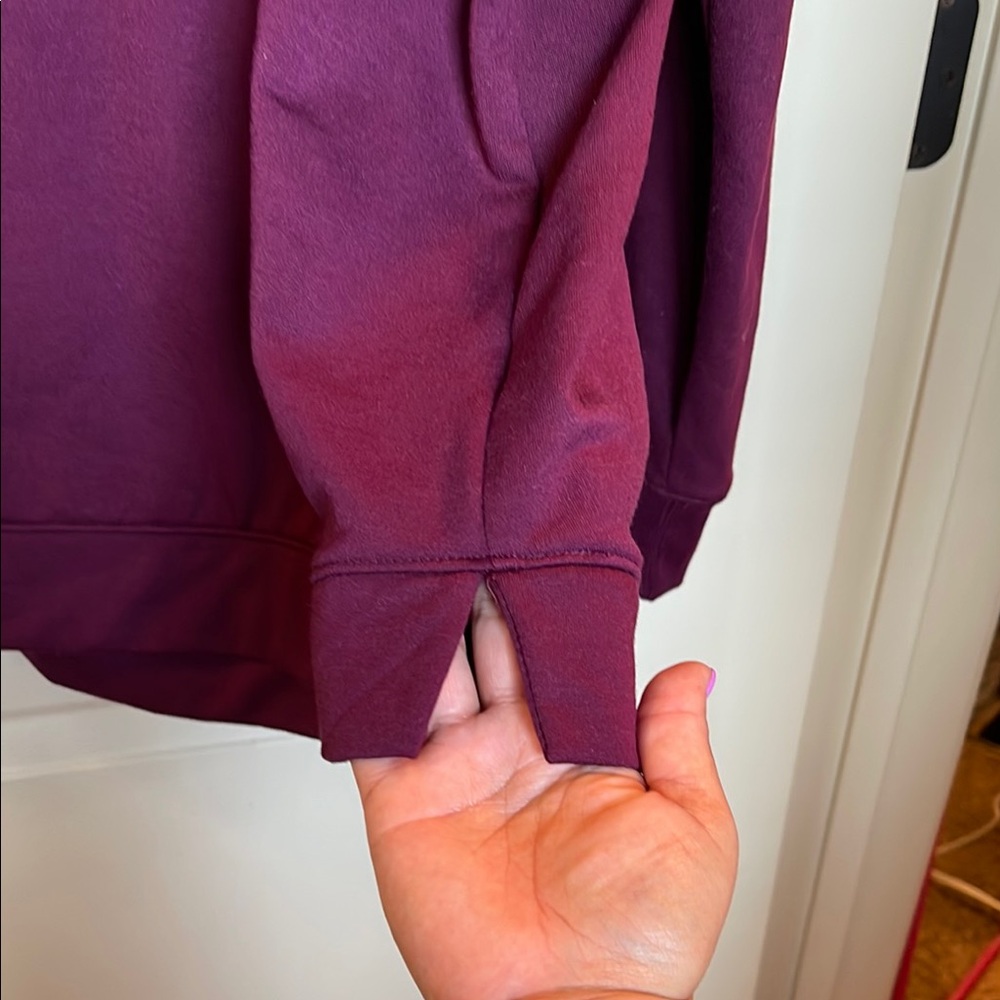 Women's Burgundy Hoodie - Picture 5 of 7